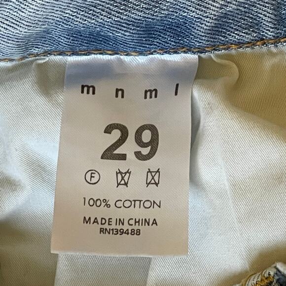 MNML MEN'S Star Design RARE FIND DENIM JEANS Size 29 - Picture 6 of 9